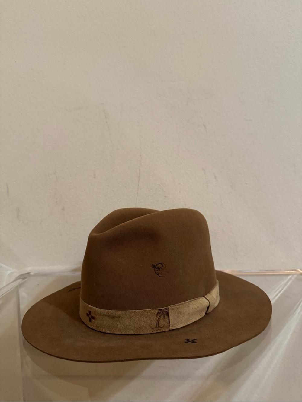 Nick Fouquet Felt Hat Embroidered Aspen Brown 7